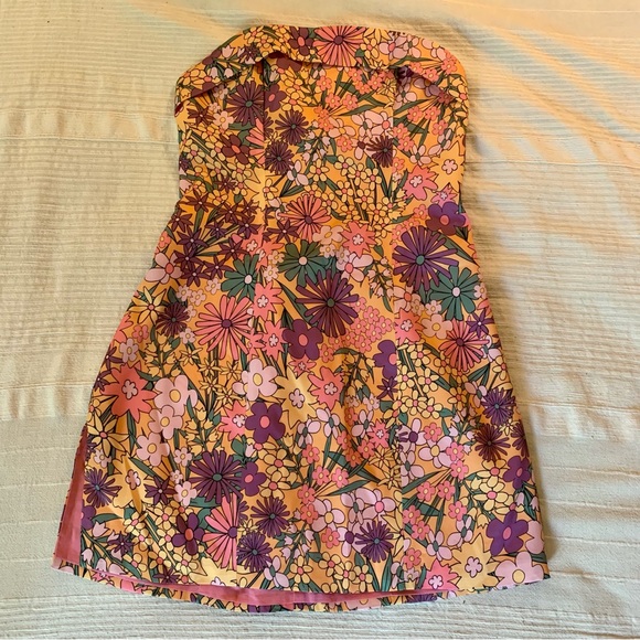 Blackbough Flo Mini Tube Dress in Wonderland Print - Picture 1 of 8